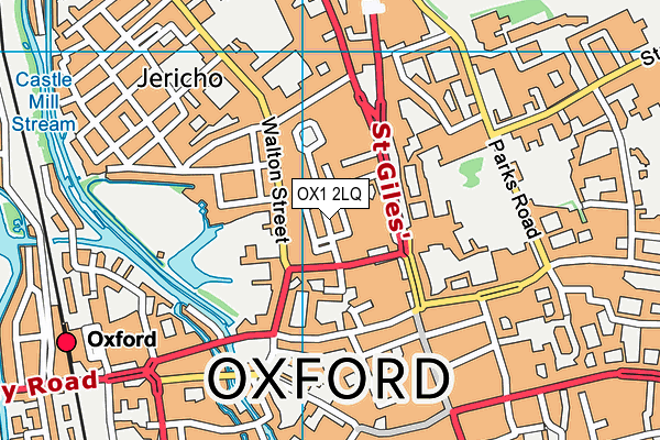 OX1 2LQ map - OS VectorMap District (Ordnance Survey)