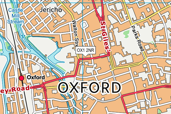 OX1 2NR map - OS VectorMap District (Ordnance Survey)