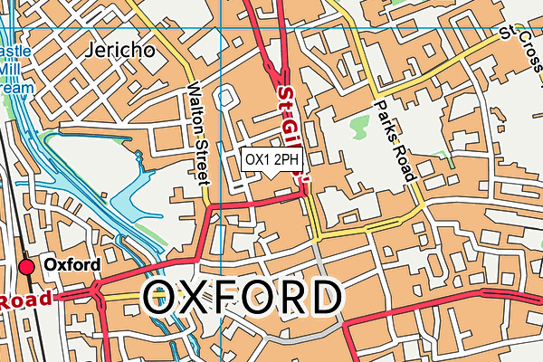 OX1 2PH map - OS VectorMap District (Ordnance Survey)