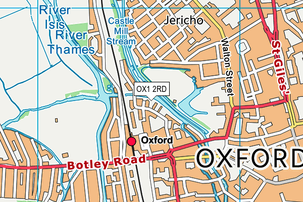OX1 2RD map - OS VectorMap District (Ordnance Survey)