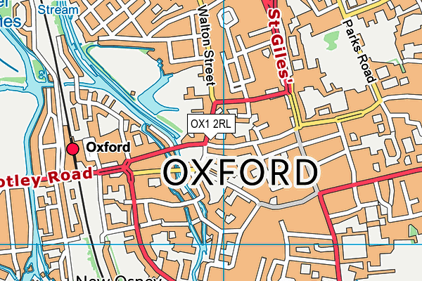 OX1 2RL map - OS VectorMap District (Ordnance Survey)