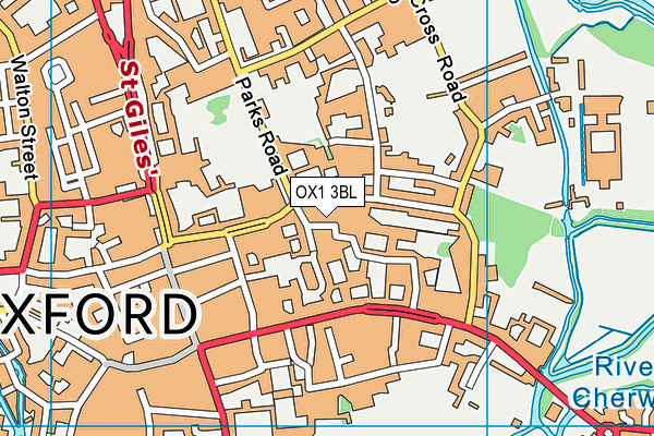 OX1 3BL map - OS VectorMap District (Ordnance Survey)