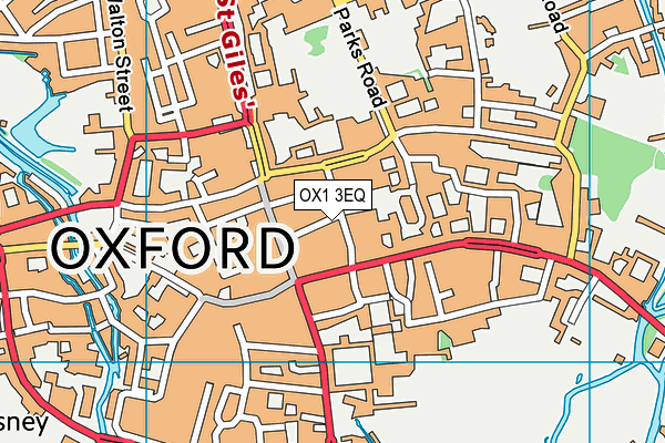 OX1 3EQ map - OS VectorMap District (Ordnance Survey)