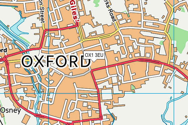 OX1 3EU map - OS VectorMap District (Ordnance Survey)