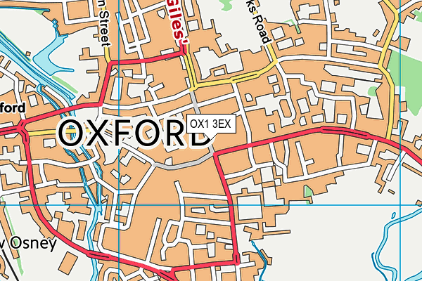 OX1 3EX map - OS VectorMap District (Ordnance Survey)