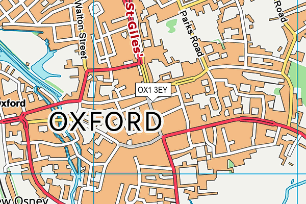 OX1 3EY map - OS VectorMap District (Ordnance Survey)