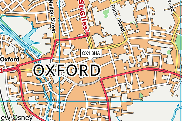 OX1 3HA map - OS VectorMap District (Ordnance Survey)