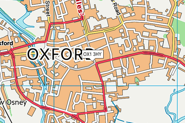 OX1 3HY map - OS VectorMap District (Ordnance Survey)