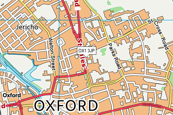OX1 3JP map - OS VectorMap District (Ordnance Survey)