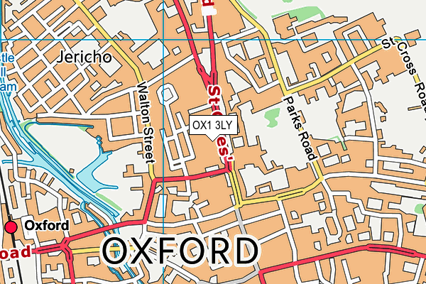 OX1 3LY map - OS VectorMap District (Ordnance Survey)