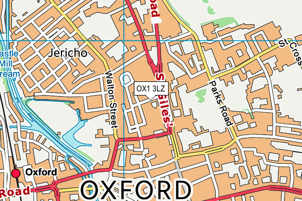 OX1 3LZ map - OS VectorMap District (Ordnance Survey)