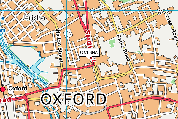 OX1 3NA map - OS VectorMap District (Ordnance Survey)