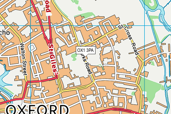 OX1 3PA map - OS VectorMap District (Ordnance Survey)