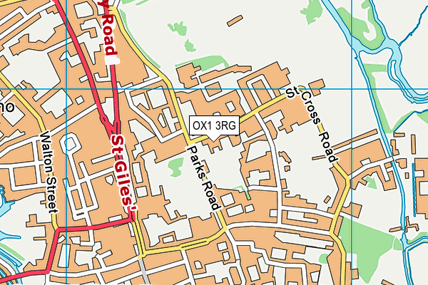 OX1 3RG map - OS VectorMap District (Ordnance Survey)
