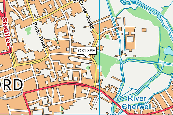 OX1 3SE map - OS VectorMap District (Ordnance Survey)