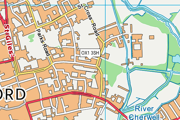 OX1 3SH map - OS VectorMap District (Ordnance Survey)