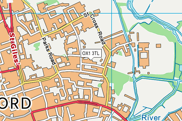 OX1 3TL map - OS VectorMap District (Ordnance Survey)