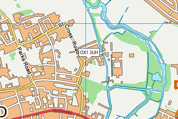 OX1 3UH map - OS VectorMap District (Ordnance Survey)