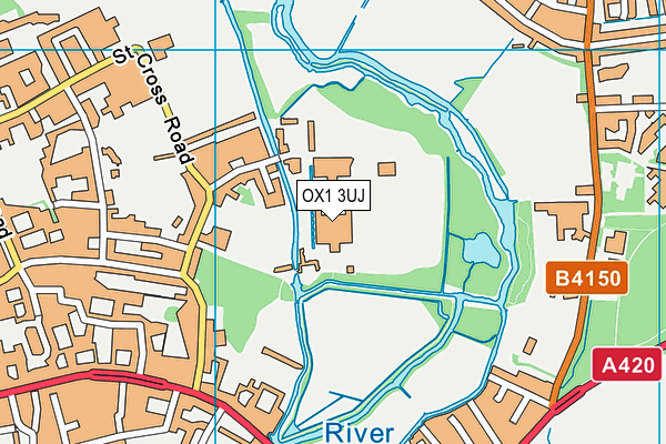 OX1 3UJ map - OS VectorMap District (Ordnance Survey)