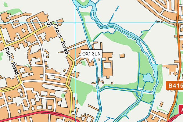 OX1 3UN map - OS VectorMap District (Ordnance Survey)