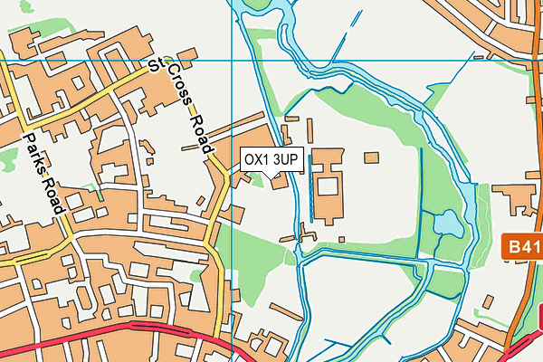 OX1 3UP map - OS VectorMap District (Ordnance Survey)