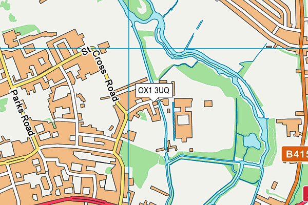 The University Of Oxford - Merton College Sports Ground map (OX1 3UQ) - OS VectorMap District (Ordnance Survey)