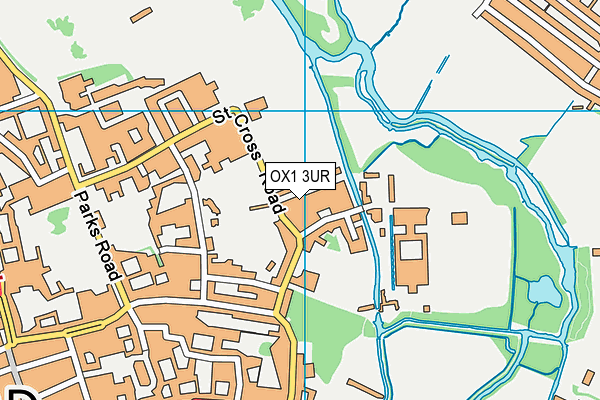OX1 3UR map - OS VectorMap District (Ordnance Survey)