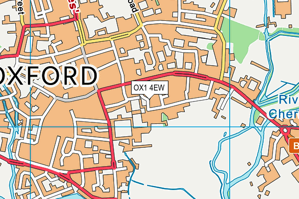 OX1 4EW map - OS VectorMap District (Ordnance Survey)
