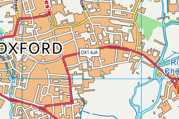 OX1 4JA map - OS VectorMap District (Ordnance Survey)