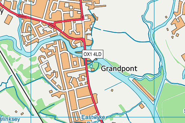 OX1 4LD map - OS VectorMap District (Ordnance Survey)