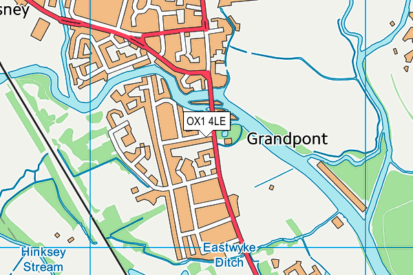 OX1 4LE map - OS VectorMap District (Ordnance Survey)