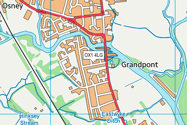 OX1 4LG map - OS VectorMap District (Ordnance Survey)