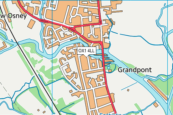OX1 4LL map - OS VectorMap District (Ordnance Survey)