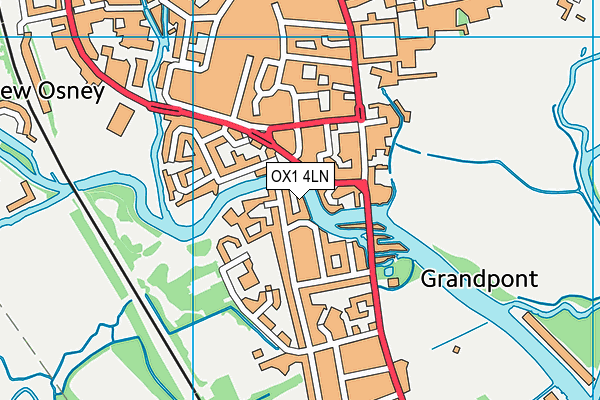OX1 4LN map - OS VectorMap District (Ordnance Survey)