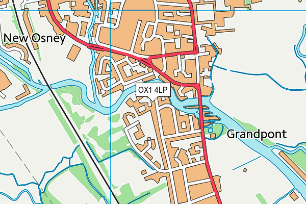 OX1 4LP map - OS VectorMap District (Ordnance Survey)