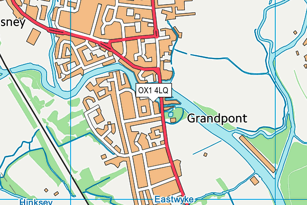 OX1 4LQ map - OS VectorMap District (Ordnance Survey)