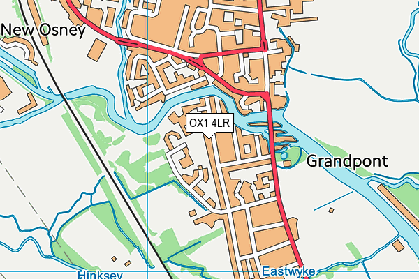 OX1 4LR map - OS VectorMap District (Ordnance Survey)