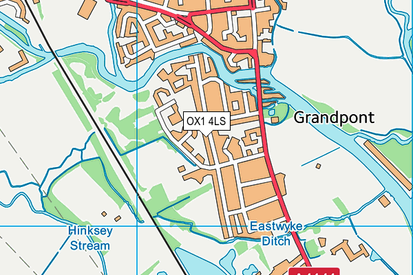 OX1 4LS map - OS VectorMap District (Ordnance Survey)