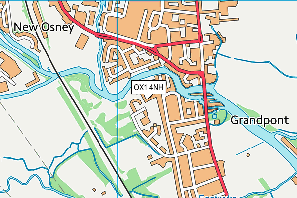OX1 4NH map - OS VectorMap District (Ordnance Survey)