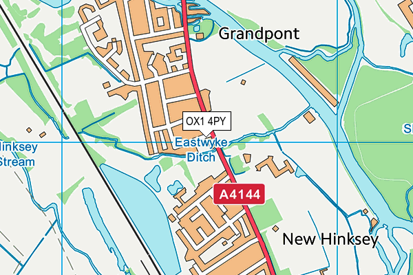 OX1 4PY map - OS VectorMap District (Ordnance Survey)