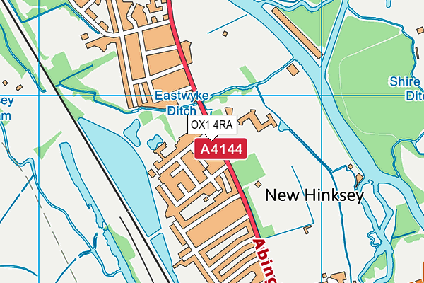 OX1 4RA map - OS VectorMap District (Ordnance Survey)