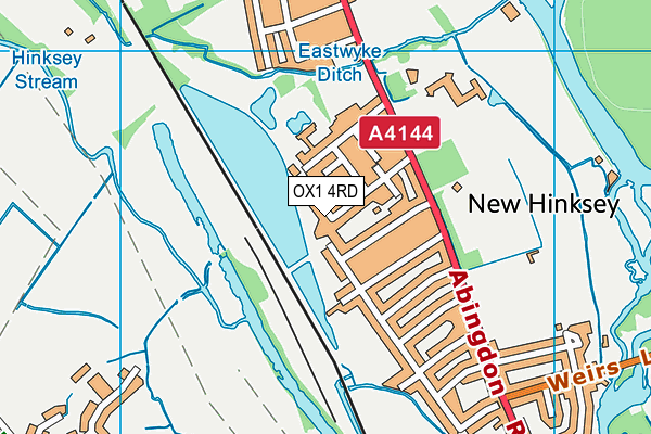 OX1 4RD map - OS VectorMap District (Ordnance Survey)