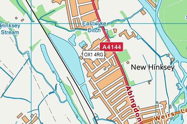 OX1 4RG map - OS VectorMap District (Ordnance Survey)