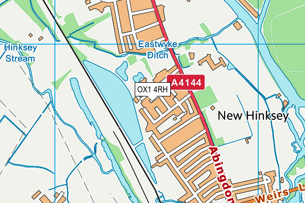 OX1 4RH map - OS VectorMap District (Ordnance Survey)