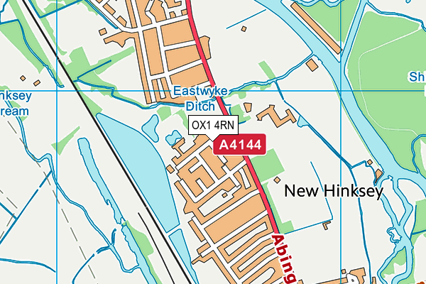 OX1 4RN map - OS VectorMap District (Ordnance Survey)