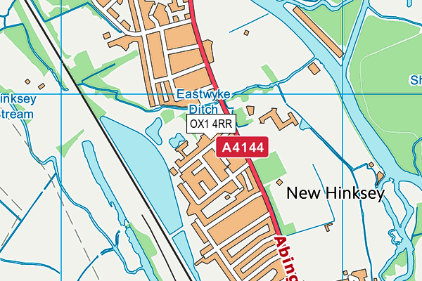 Hinksey Park map (OX1 4RR) - OS VectorMap District (Ordnance Survey)