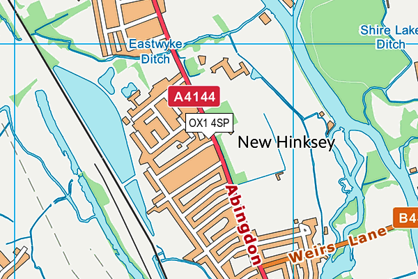OX1 4SP map - OS VectorMap District (Ordnance Survey)
