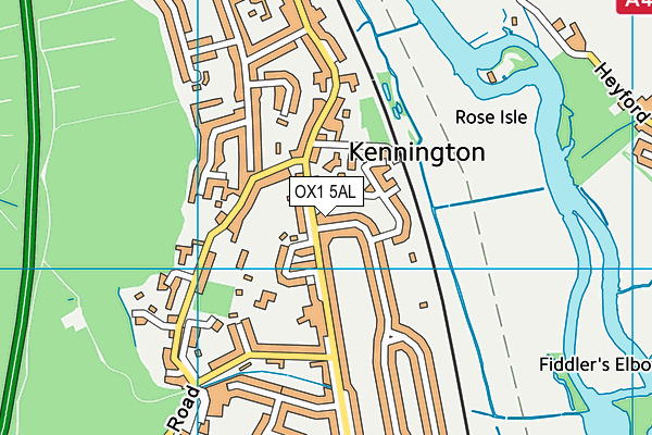 OX1 5AL map - OS VectorMap District (Ordnance Survey)