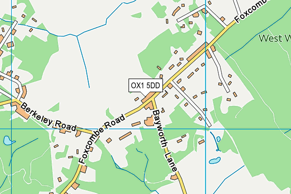 OX1 5DD map - OS VectorMap District (Ordnance Survey)