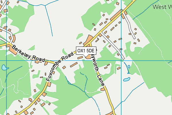OX1 5DE map - OS VectorMap District (Ordnance Survey)